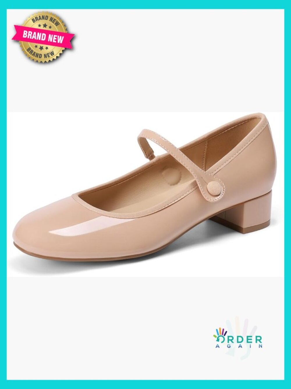 Mary Jane Chunky Low Heels Comfortable Slip On Dress Shoes Cute Work Pumps Flats